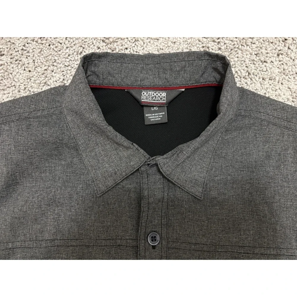 Outdoor Research Shirt Wayward II LS Long Sleeve Button Stretch Gray Mens Large - Picture 3 of 16